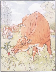 A Cow Bit Off the Thistle and Swallowed Poor Tom by Leonard Leslie Brooke